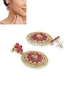 Traditional Stone work indian New Sparkly Designer For Party And Functions Latest Earrings Collection 1840